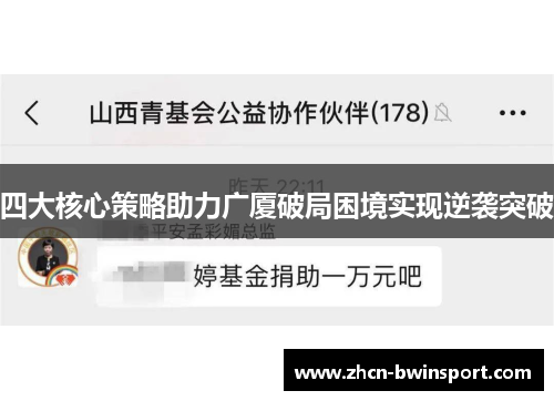 四大核心策略助力广厦破局困境实现逆袭突破